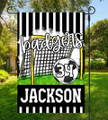 Black Soccer Garden Flag - Merch Girls