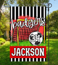 Red Soccer Garden Flag - Merch Girls