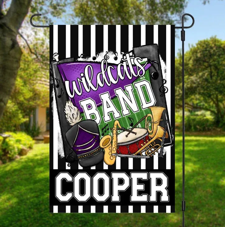 Purple Band Garden Flag - Merch Girls