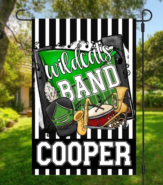 Green Band Garden Flag - Merch Girls