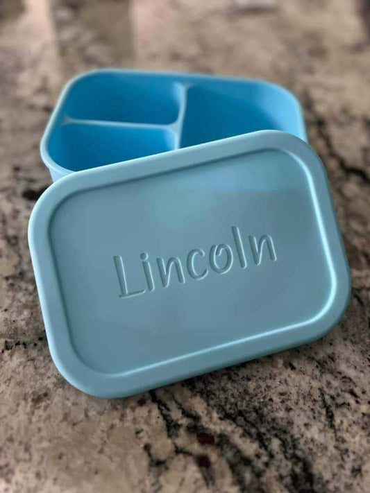 Personalized 5"x7" Silicone Lunch Box - CLOSING 1.22.24