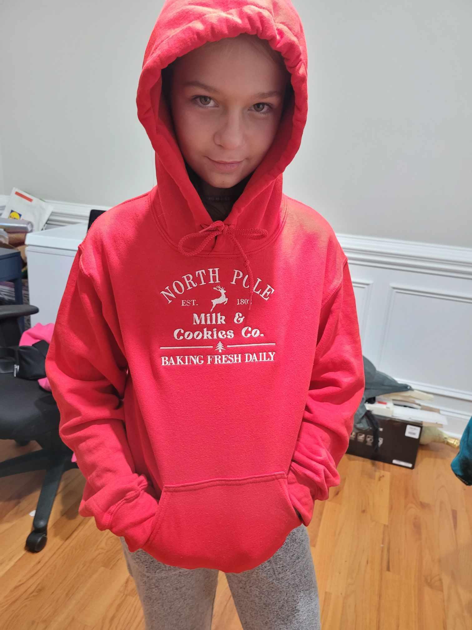 North Pole Cookie Co. Embroidered Sweatshirt or Hoodie - Merch Girls