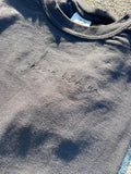 in my bad bitch era script black on black monochromatic Comfort Color embroidered tee - Merch Girls