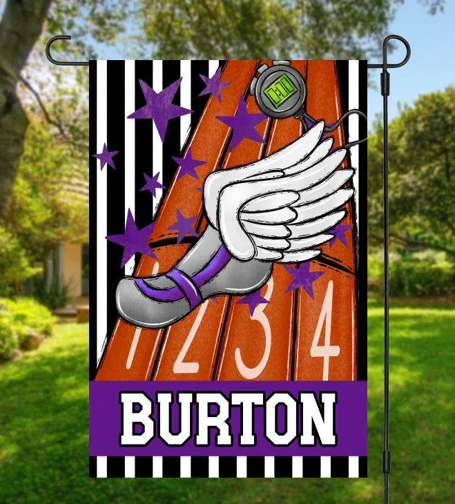 Track Purple Garden Flag - Merch Girls