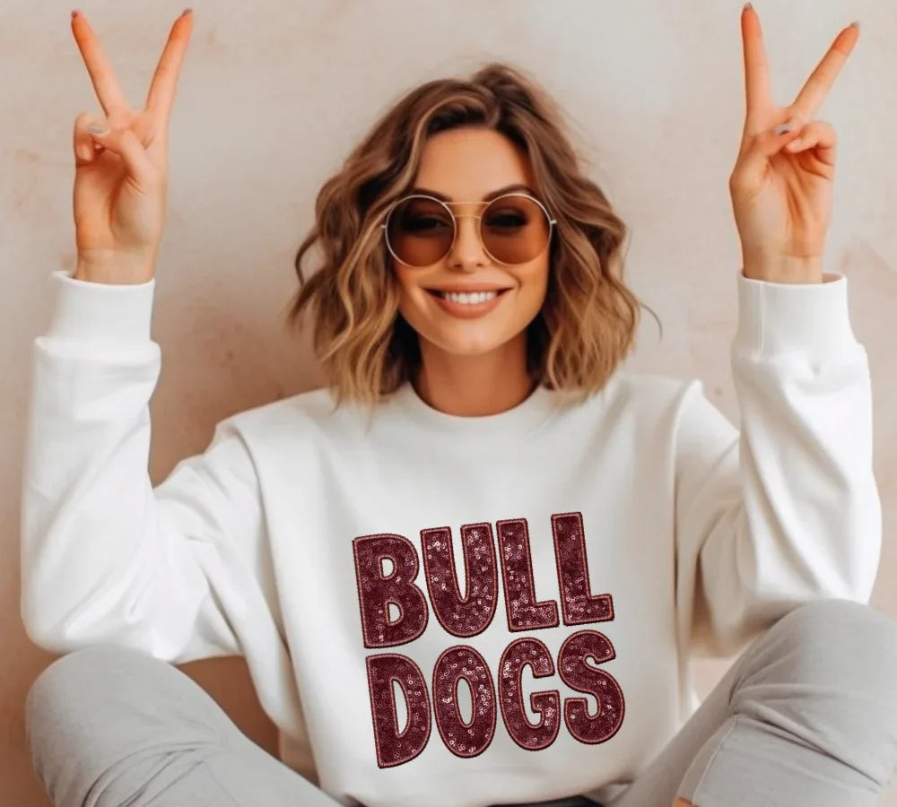 Bulldogs Maroon DTF Transfer - Merch Girls