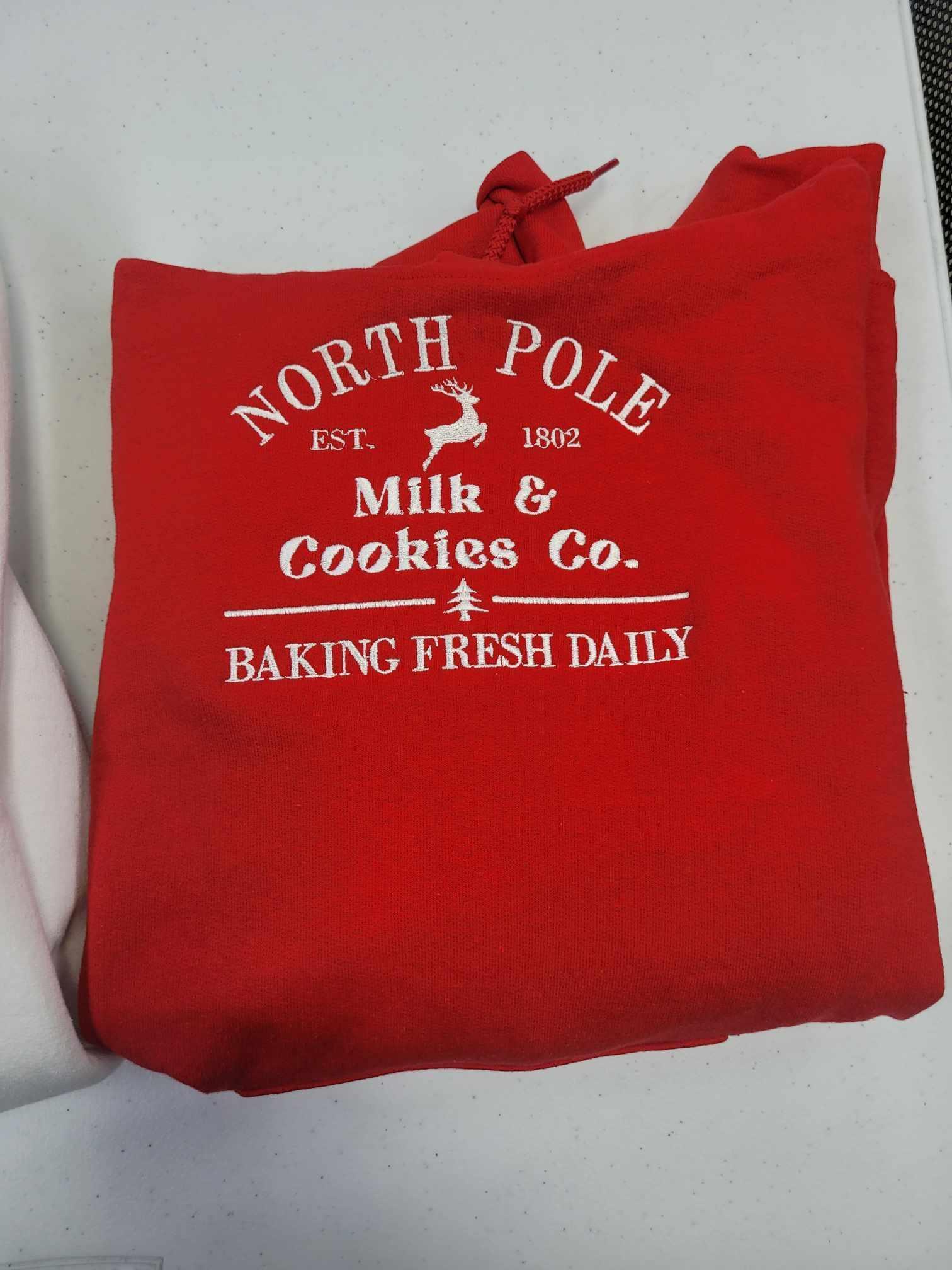 North Pole Cookie Co. Embroidered Sweatshirt or Hoodie - Merch Girls