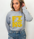 Fins Yellow Faux DTF Transfer - Merch Girls