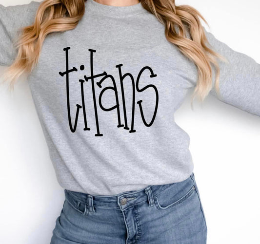 Titans Hand Lettered Graphic Tee