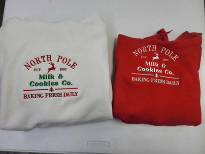 North Pole Cookie Co. Embroidered Sweatshirt or Hoodie