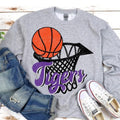 tigers Basketball Hoop DTF Transfer - Merch Girls