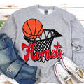 Hornets Basketball Hoop DTF Transfers - Merch Girls