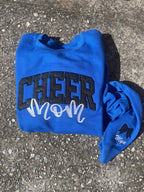 Custom Varsity Glitter Applique and Inspiration Script Font with Name and Icon on Sleeve Embroidered Shirt - Merch Girls