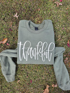 Thankful Embroidered Sweatshirt