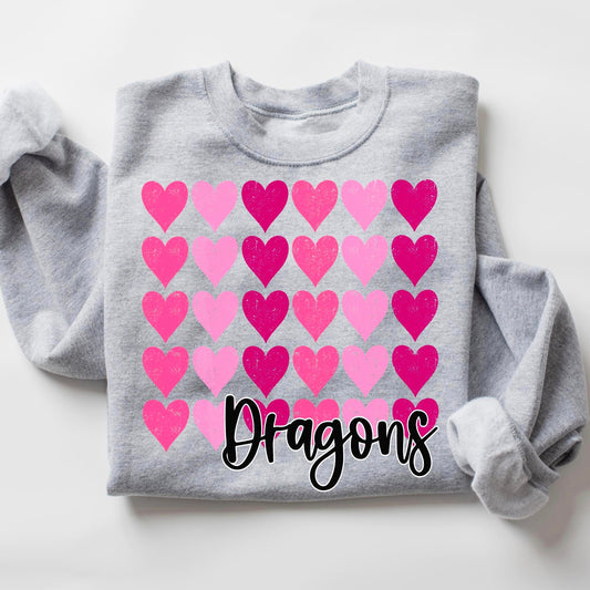Dragons Hearts DTF Transfer
