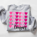 Cougars Hearts DTF Transfer - Merch Girls