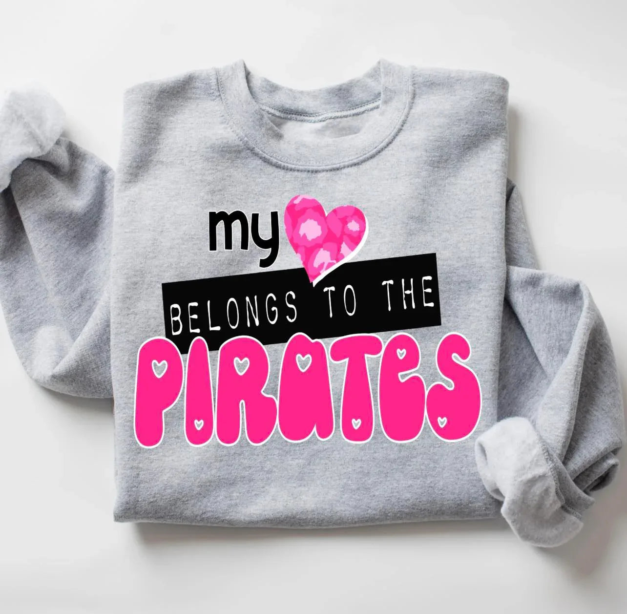 My Heart Belongs To The Pirates DTF Transfer - Merch Girls