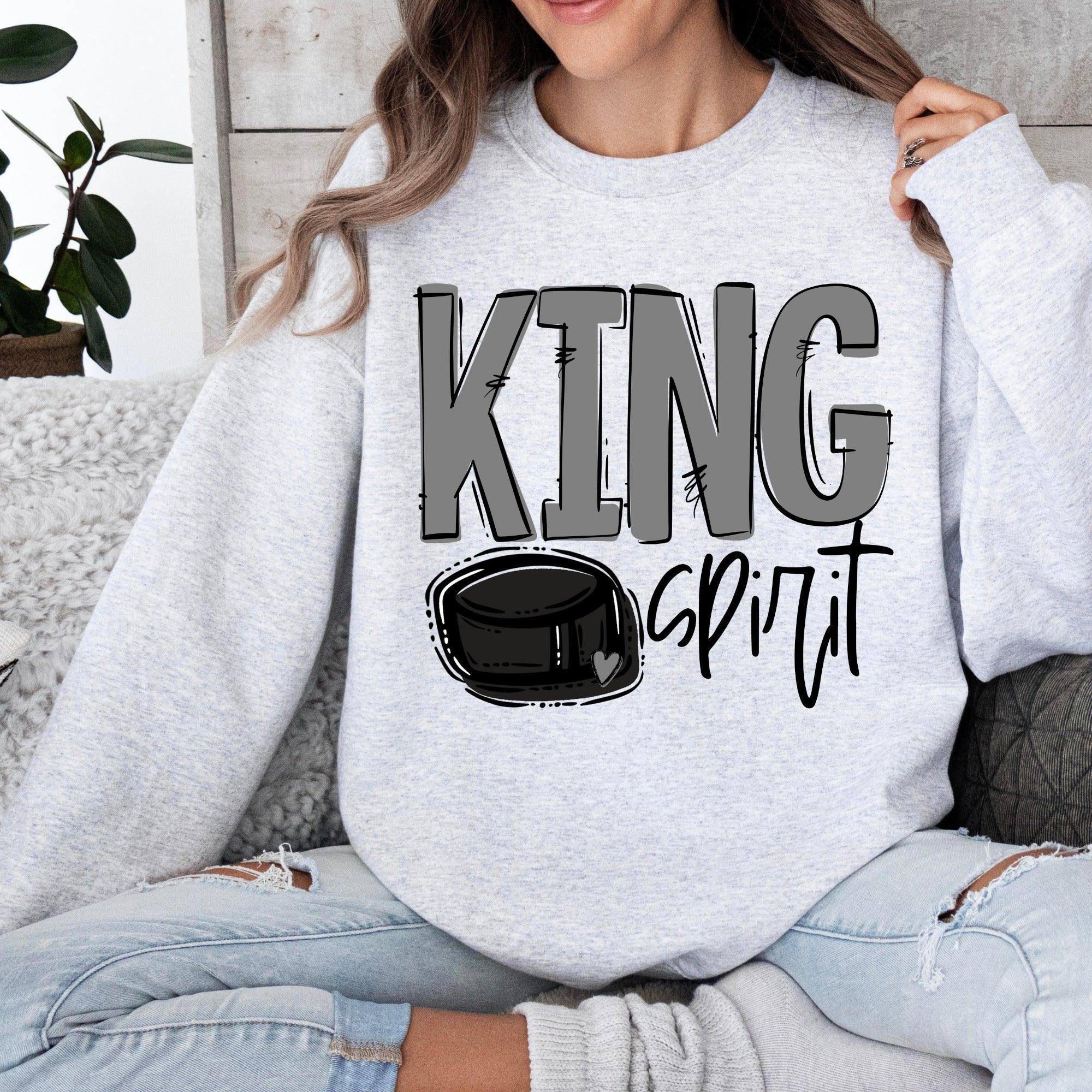 King Spirit Hockey DTF Transfer - Merch Girls