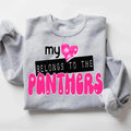My Heart Belongs To The Panthers DTF Transfer - Merch Girls