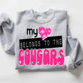 My Heart Belongs To The Cougars DTF Transfer - Merch Girls
