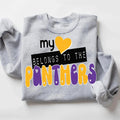 My Heart Belongs To The Panthers DTF Transfer - Merch Girls