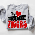 My Heart Belongs To The Tigers DTF Transfer - Merch Girls