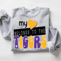 My Heart Belongs To The Tigers DTF Transfer - Merch Girls
