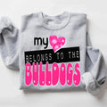 My Heart Belongs To The Bulldogs DTF Transfer - Merch Girls