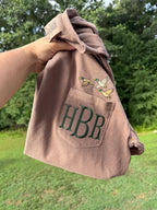 Embroidered Flying Mallard Monogram Pocket Tee