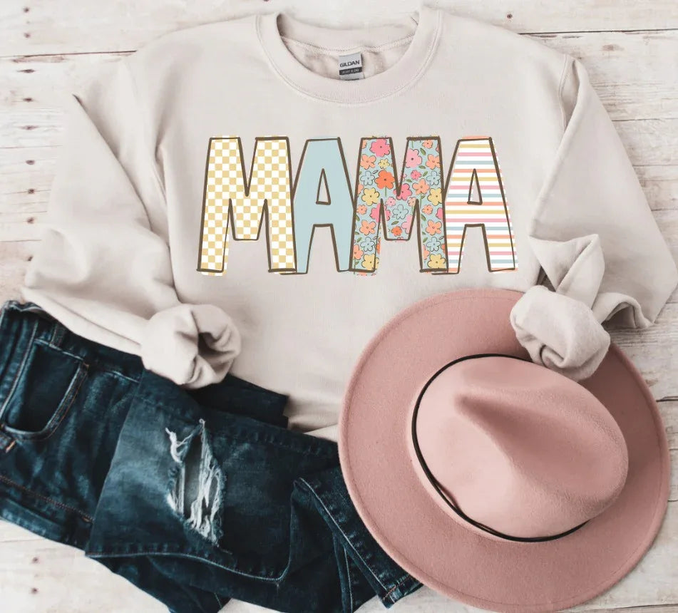 Mama Spring Doodle DTF Transfer - Merch Girls