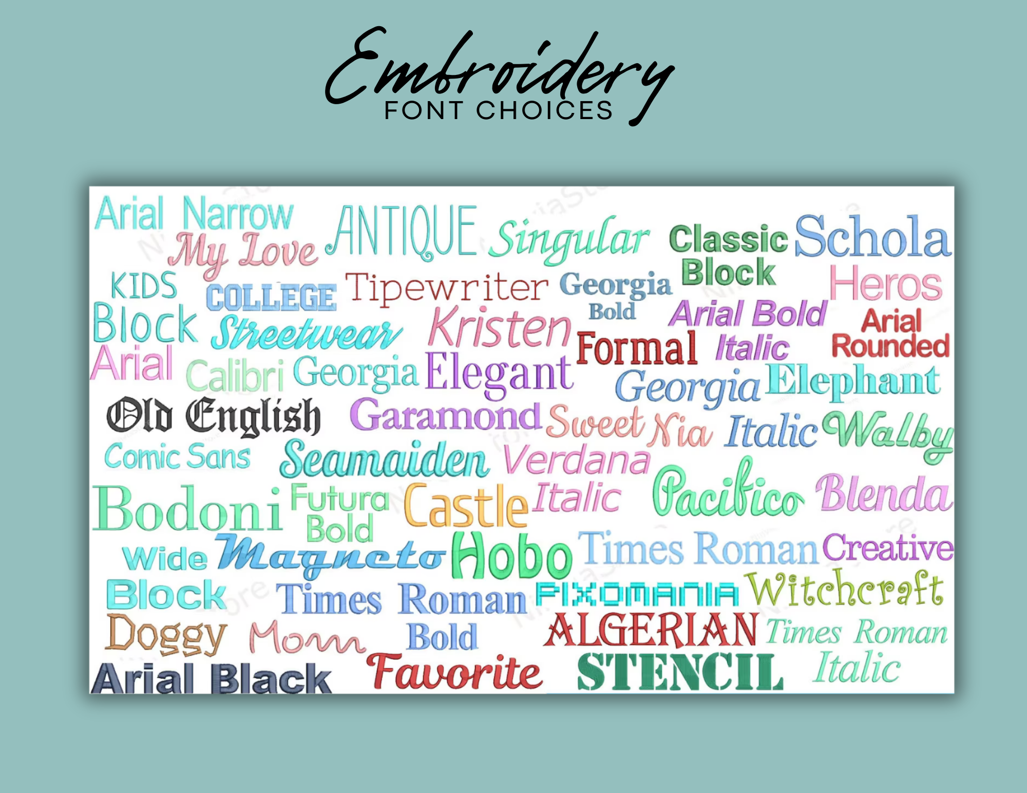 Embroidered Augusta All Out Glitter Backpack