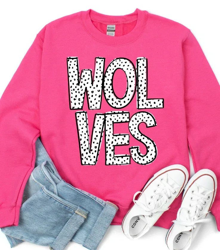 Wolves Dalmatian Doodle DTF Transfer - Merch Girls