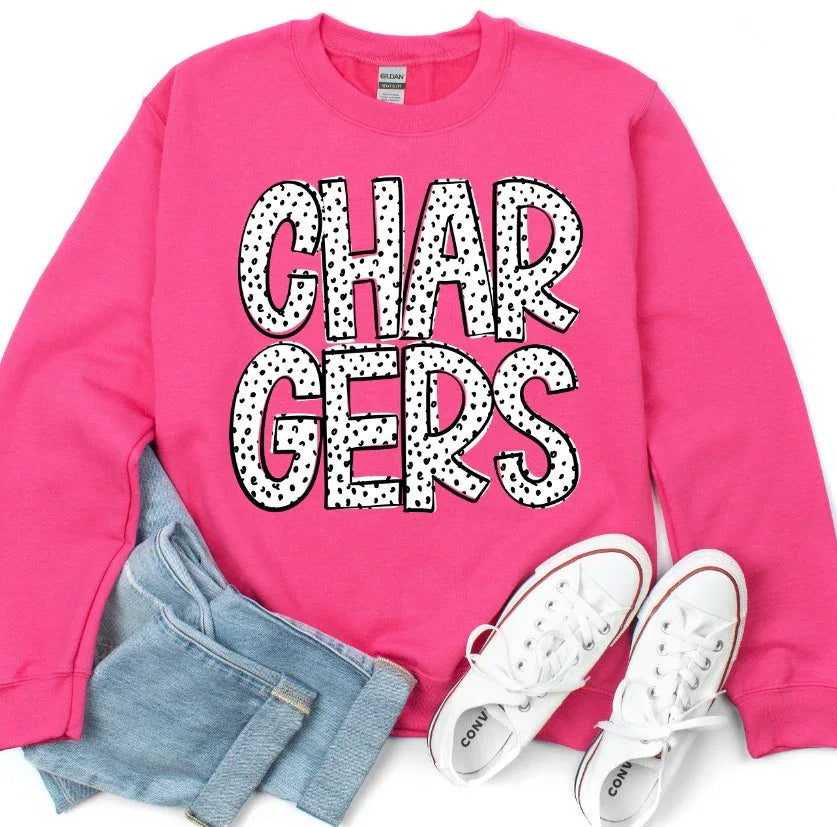 Chargers Dalmatian Doodle DTF Transfer - Merch Girls