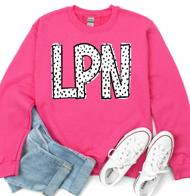 LPN Dalmatian Doodle DTF Transfer - Merch Girls