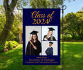 Class of 2024 Senior Three Photo Garden Flag - Merch Girls