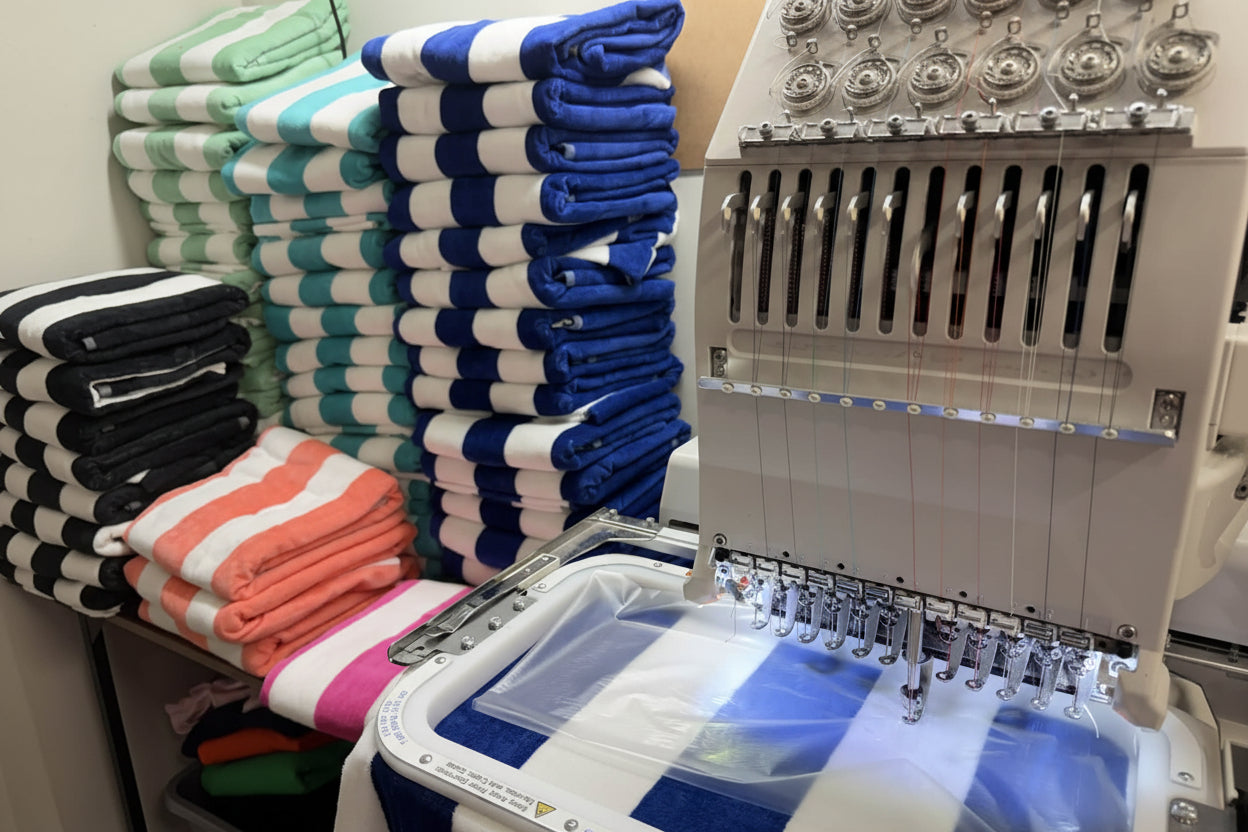 Embroidered Beach Towels 58" x 28 *