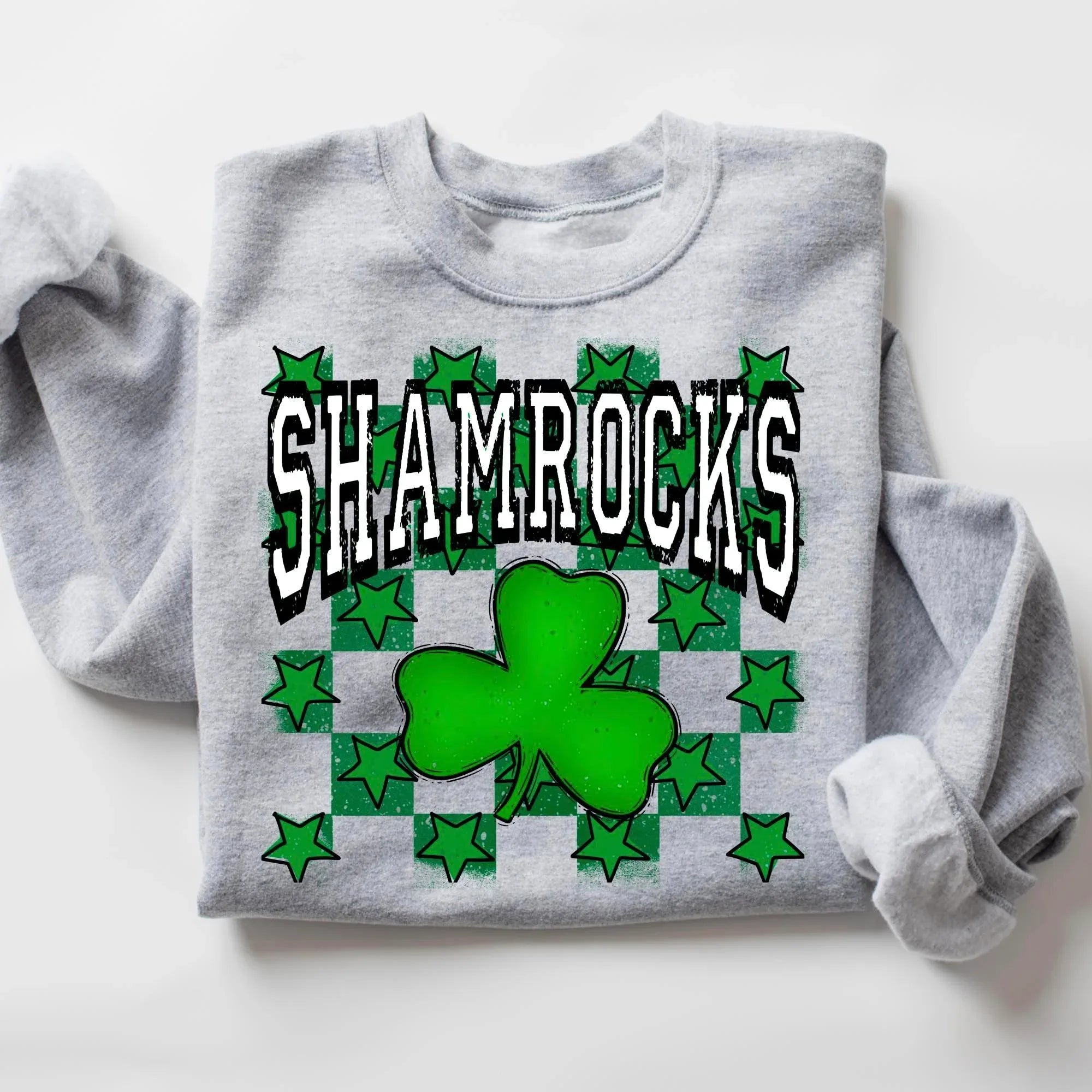 Shamrocks Retro Varsity DTF Transfer - Merch Girls