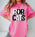 Bobcats Black and White Mascot DTF Transfer - Merch Girls