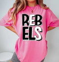 Rebels Black and White Mascot DTF Transfer - Merch Girls