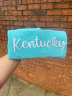 Custom Text 3D Puff Embroidered Comfort Color Short Sleeve or Gildan Sweatshirt - Merch Girls