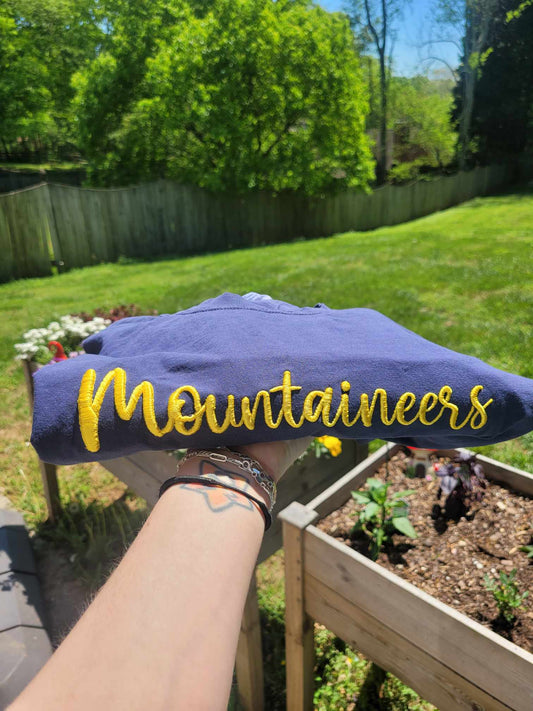 Mountaineers 3D Puff Embroidered CC Short Sleeve/Sweatshirt