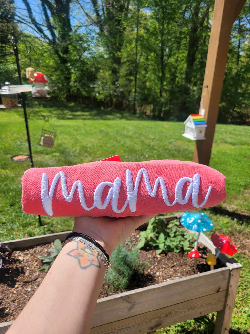 Mama 3D Puff Embroidered Shirt