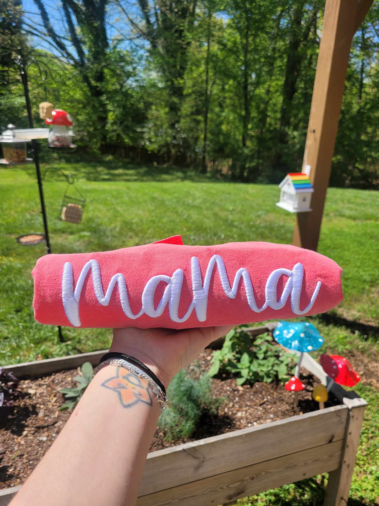 Mama 3D Puff Embroidered Shirt