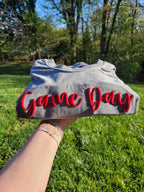 Custom Text 3D Puff Embroidered Comfort Color Short Sleeve or Gildan Sweatshirt - Merch Girls