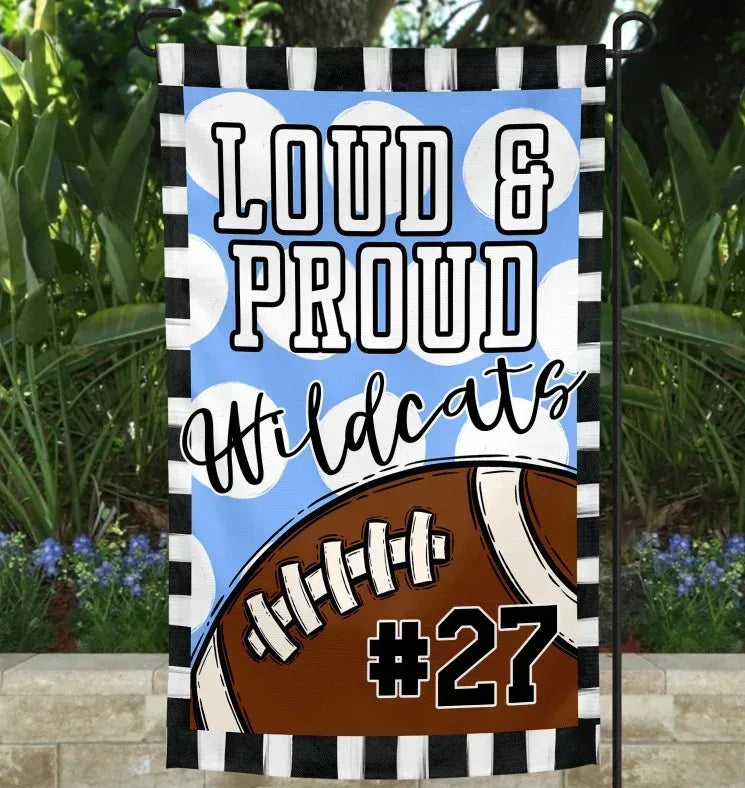 Loud & Proud Football Garden Flag - Merch Girls
