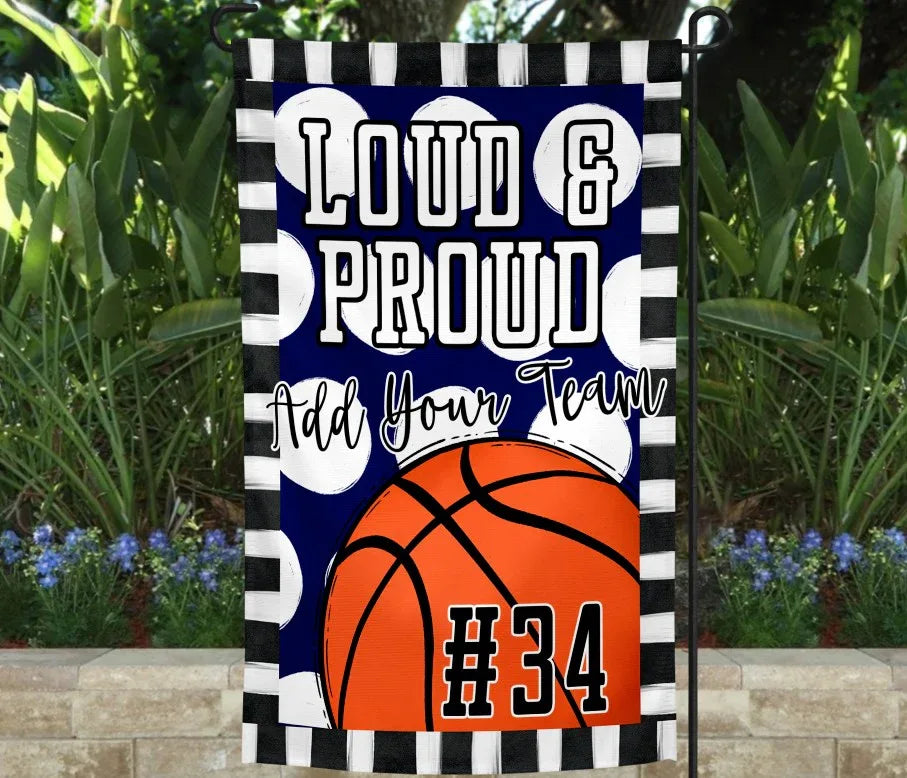 Loud & Proud Basketball Garden Flag - Merch Girls