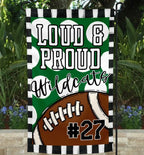 Loud & Proud Football Garden Flag - Merch Girls
