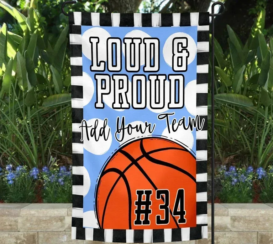 Loud & Proud Basketball Garden Flag - Merch Girls