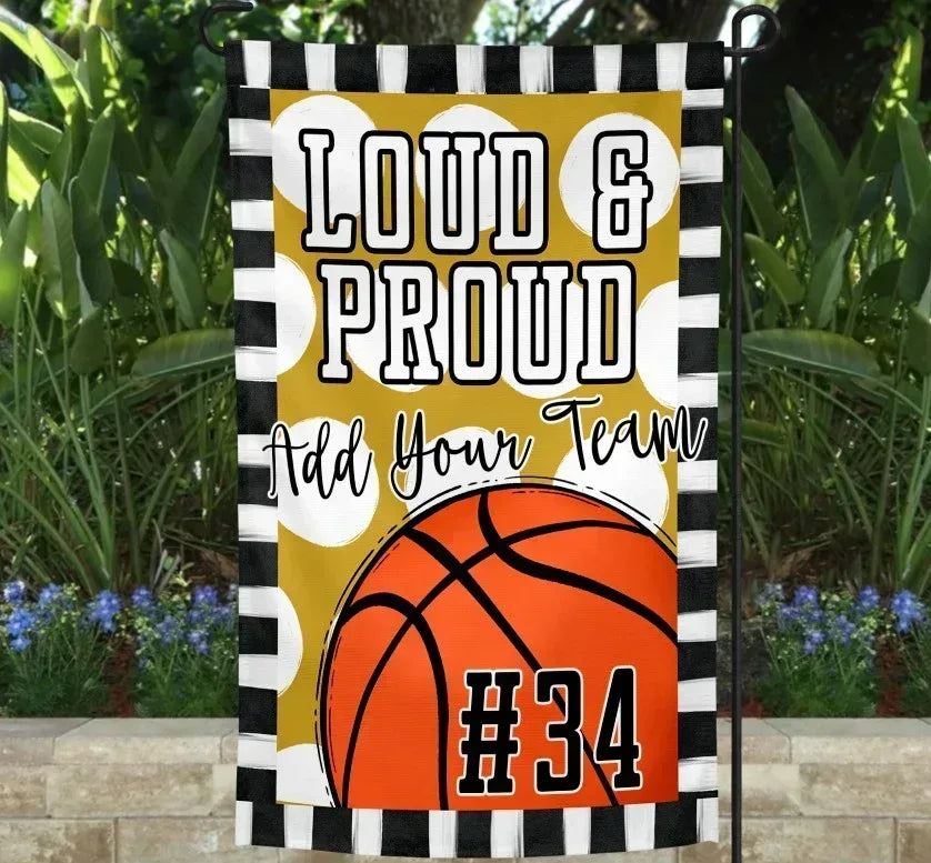Loud & Proud Basketball Garden Flag - Merch Girls