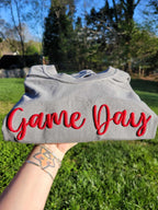 Custom Text 3D Puff Embroidered Comfort Color Short Sleeve or Gildan Sweatshirt - Merch Girls