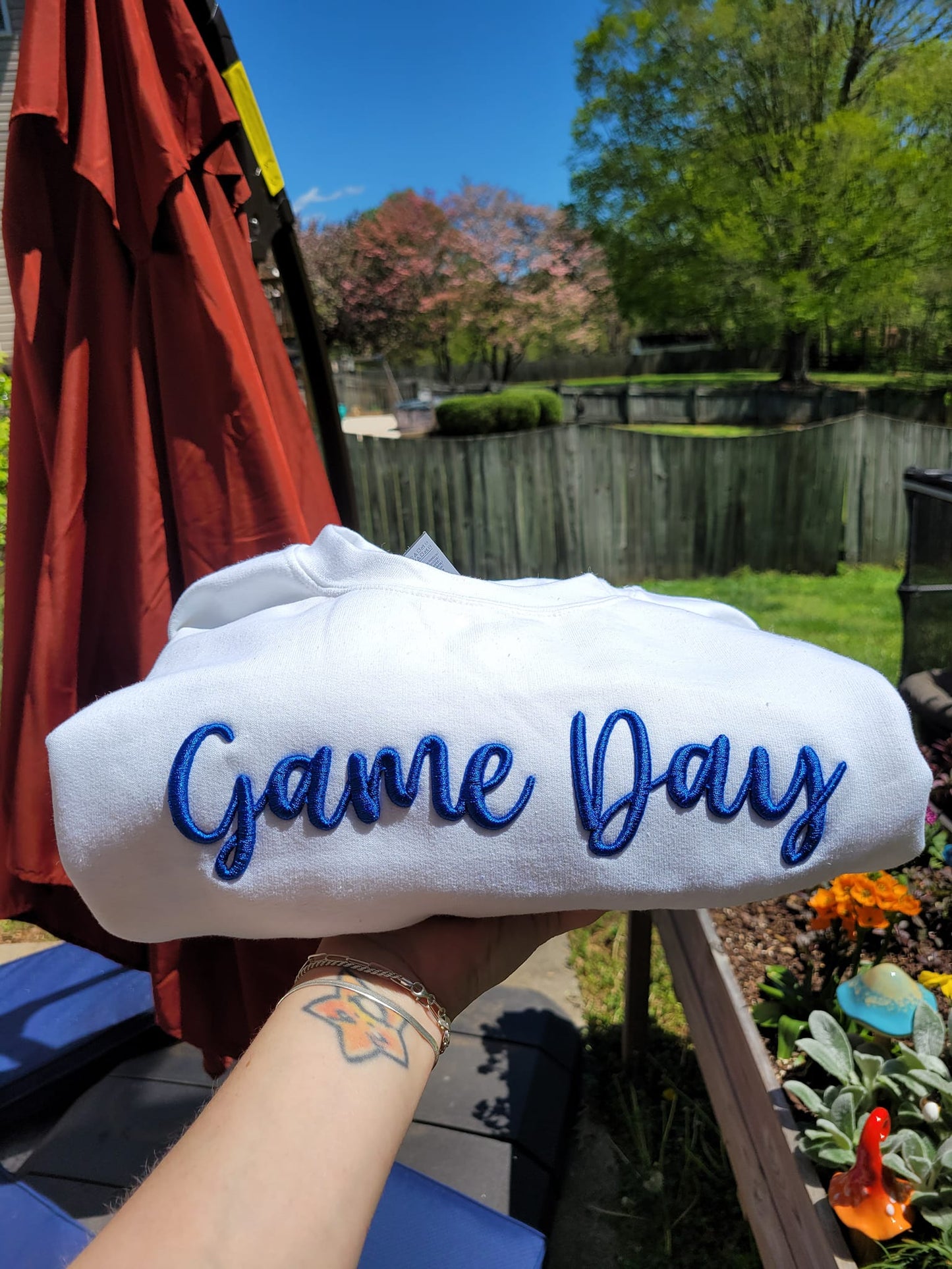 Game Day 3D Puff Embroidered CC Short Sleeve/Sweatshirt